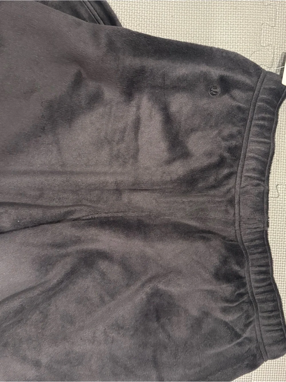 lululemon athletica Black Velour Lounge Pants